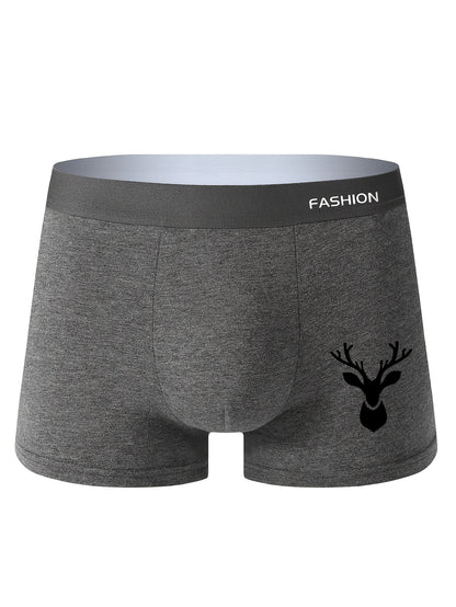 4pcs of Men'S Underwear Breathable And Moisture-Absorbent, Soft And Healthy, Men'S Boxer Briefs, Sports, Daily Casual Boxers, Trendy Fashion Pants