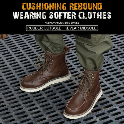Men's Work & Safety Boots - Puncture Resistant & Non-Slip Sole 061221