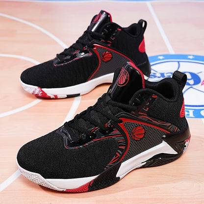 Sneakers, Men's High-top Basketball Shoes, Lightweight And Breathable Sports Shoes, with Breathable Mesh Upper And Laced Closure, Suitable for Professional And Casual Games, Basketball Training, Running And Walking, And for Outdoor Wear Throughout