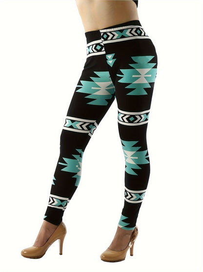 Fashion Printed Leggings For Women No See Through High Stretch Super Soft Leggings Regular