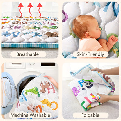 Baby Play Mat - Washable Soft 50x50 Playpen