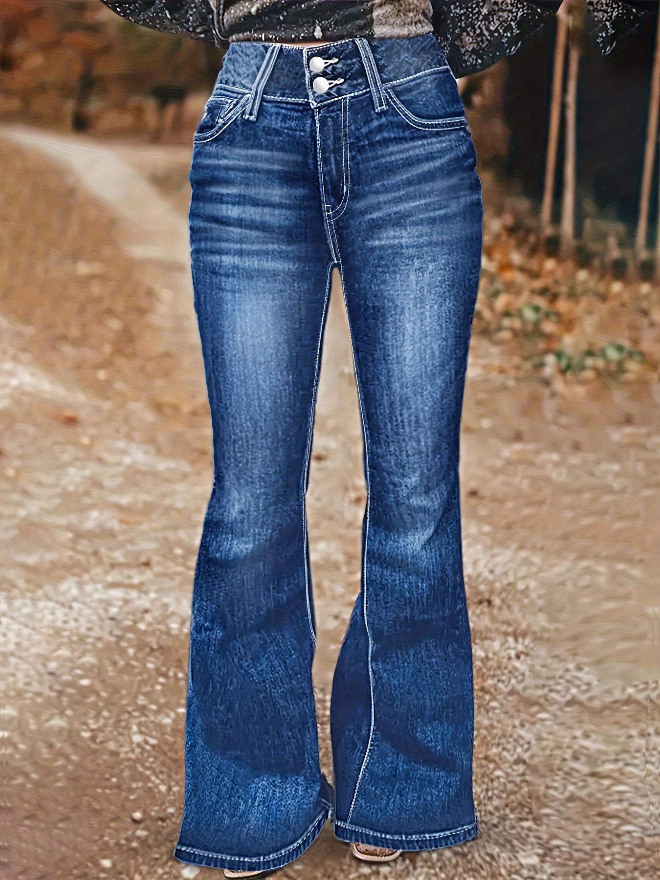 Black High-Waist Jeans - product view 38