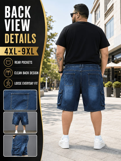 Men's Denim Shorts - Drawstring Waist