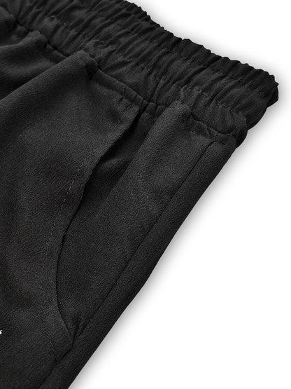 Men's 3pcs Casual Pants Lightweight Breathable Drawstring Waist Trousers for Beach, Vacation & Summer Daily Wear
