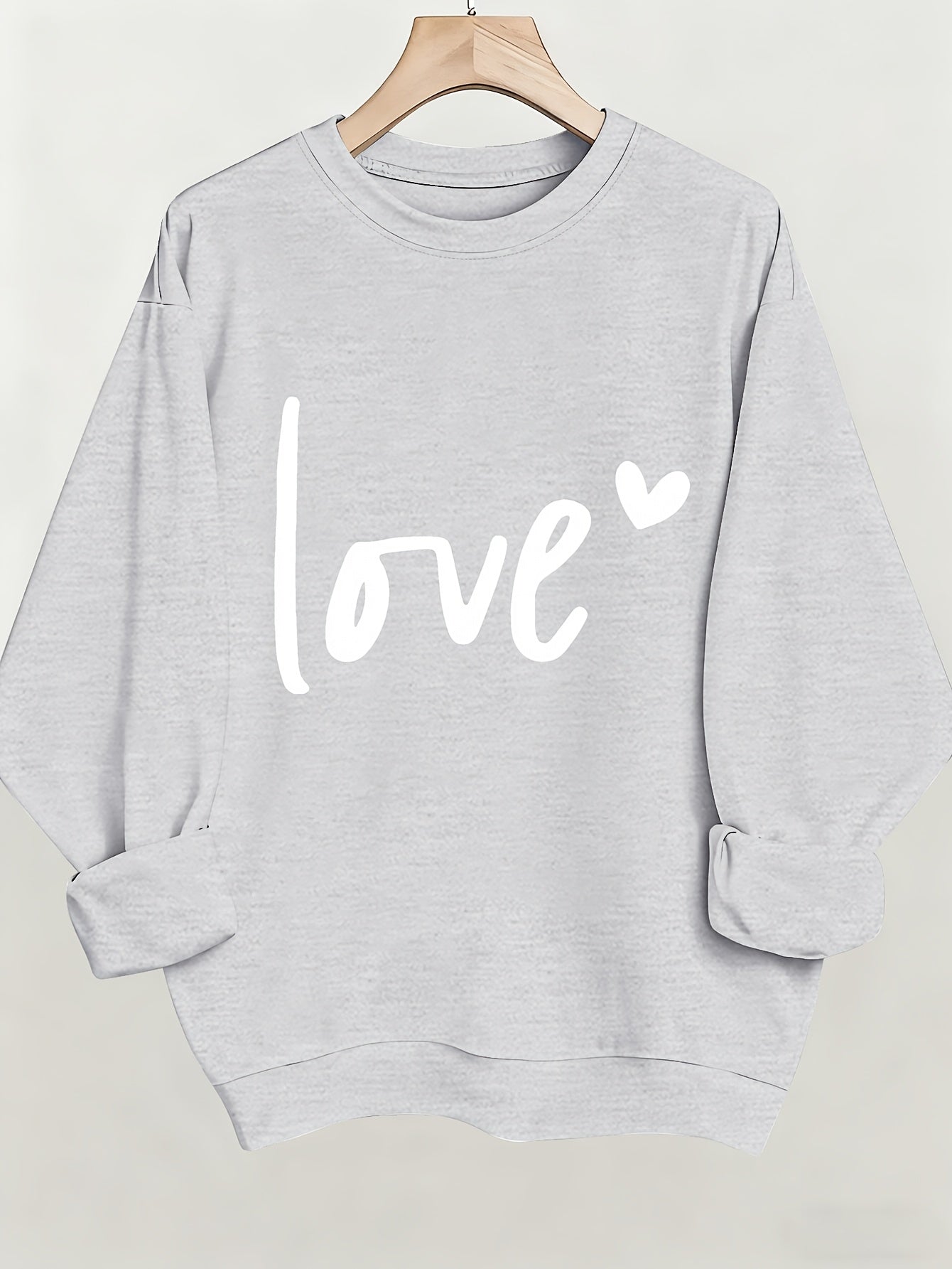 Valentine'S Day Printed Sweatshirt, Women'S Clothing