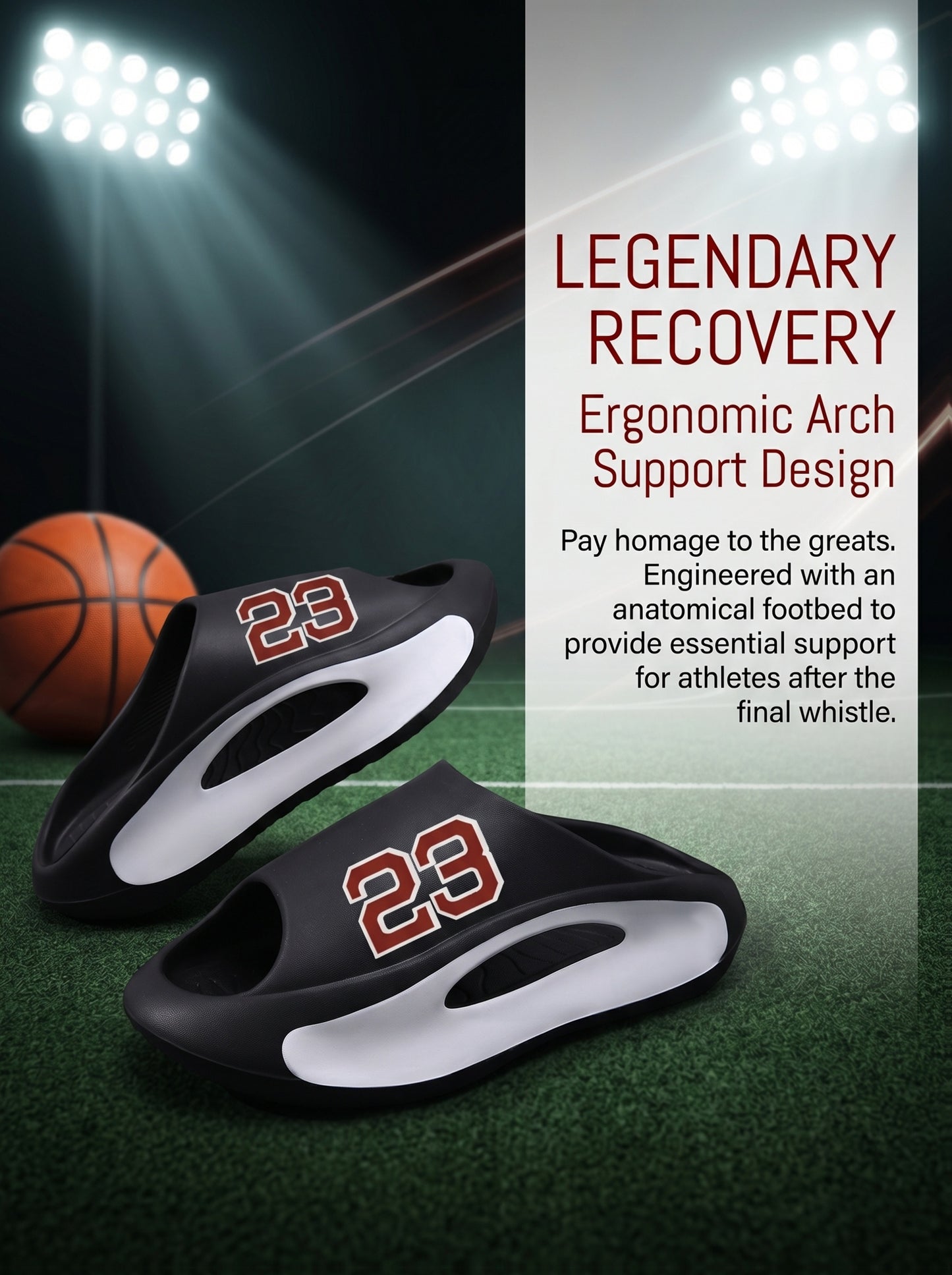 Men's Summer Sandals with 23-Number Design, Open-Toe Sports Slippers for Indoor and Outdoor Use All Seasons