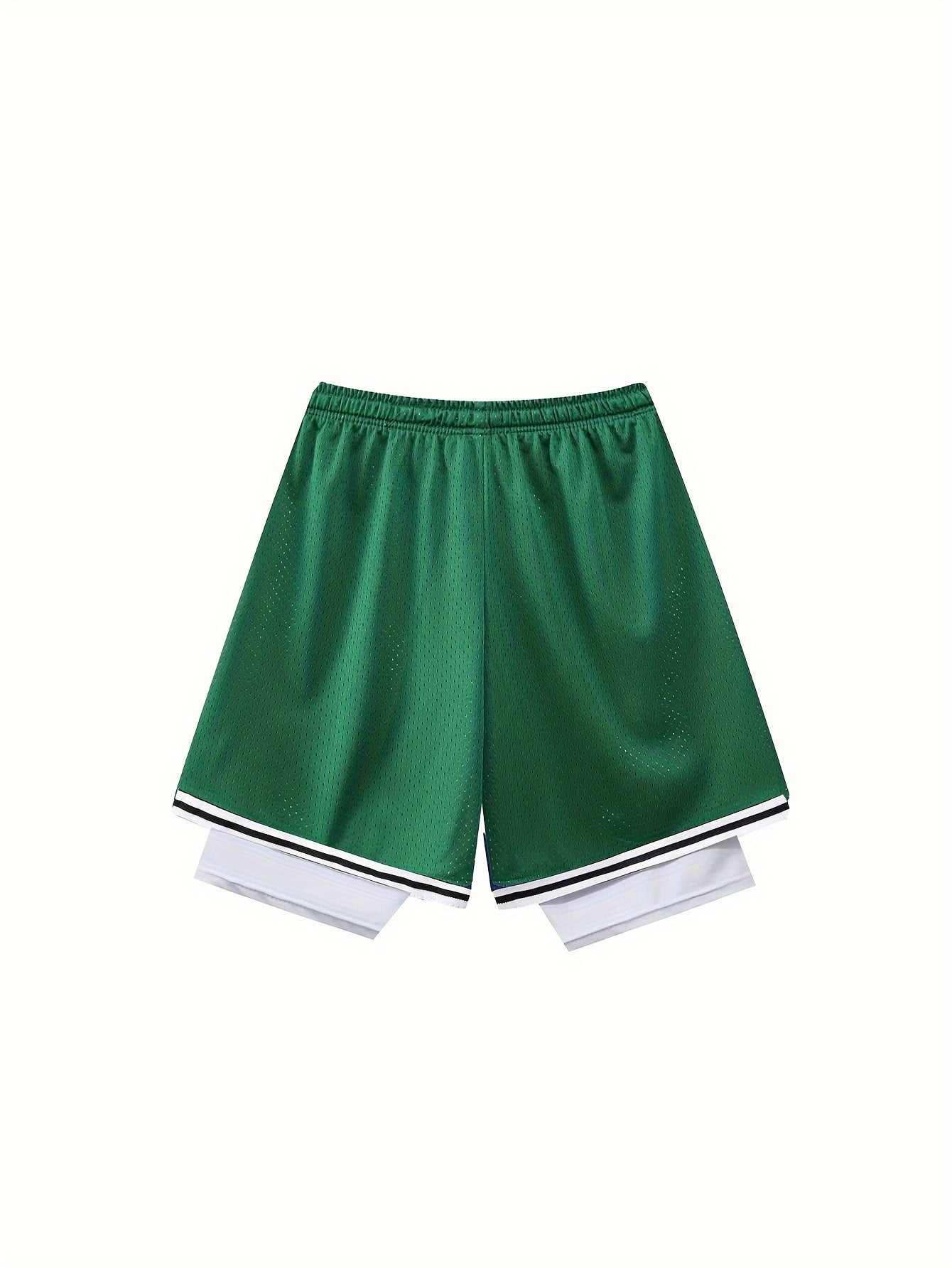 1pc Of Sports Basketball Shorts, Loose And Comfortable, Sweat Wicking And Breathable, Outdoor Running Lined with Stretch Cloth Quick-drying Training Pants