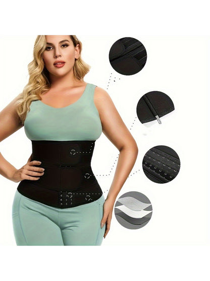 Neoprene Waist Trimmer Belt for Women Body Shaper Sauna Sweat Tummy Control Instant Flat Stomach