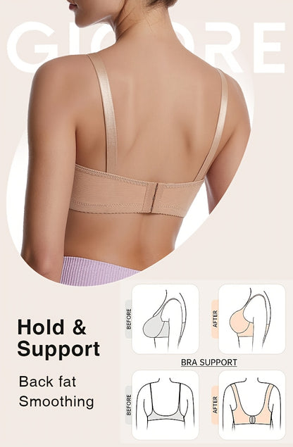6pcs Set of Sexy Wireless Seamless Push-Up Bras for Women
