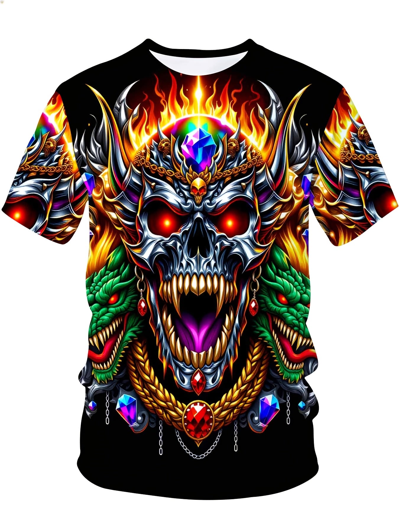 Men's Multicolor Printed Graphic T-Shirt - product view 10