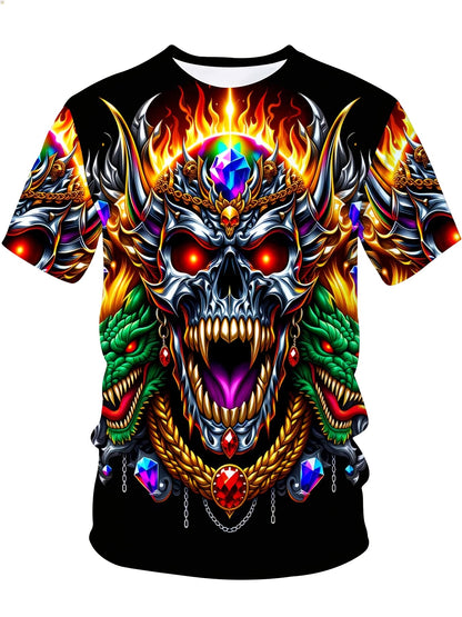 Men's Multicolor Printed Graphic T-Shirt - product view 10