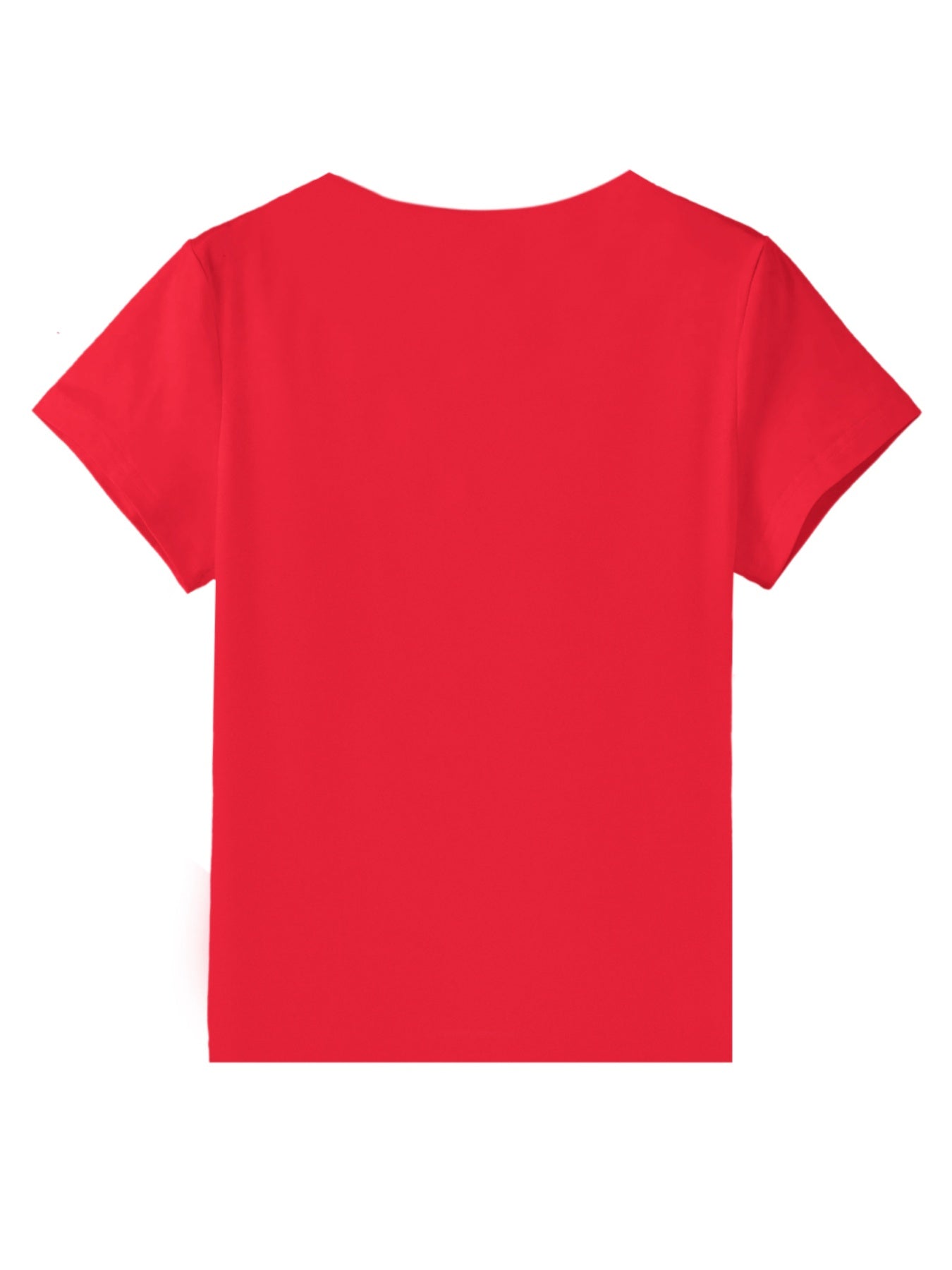 Women'S Elegant Vneck Short-Sleeved T-Shirt | Featuring Flag Print, Soft Stretchy Fabric, Machine Washable, Ideal For Spring/Summer Casual Wear