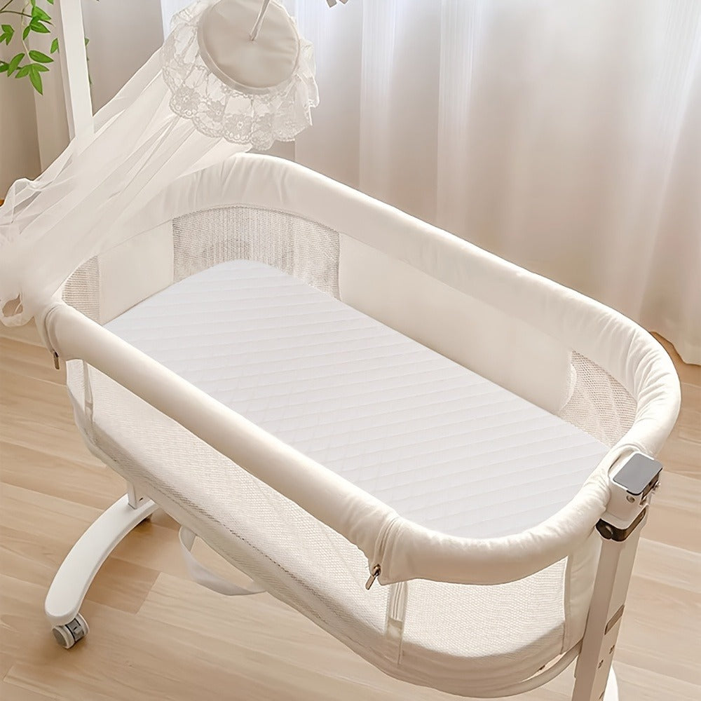 Crib Mattress - Waterproof Breathable Oval-Shaped Bassinet