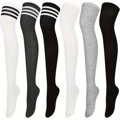 Women's Colorblock Knee-High Socks - 6-Pair Pack
