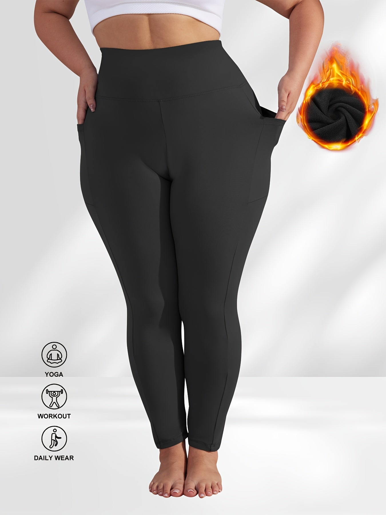 Women's Black Leggings - product view 13