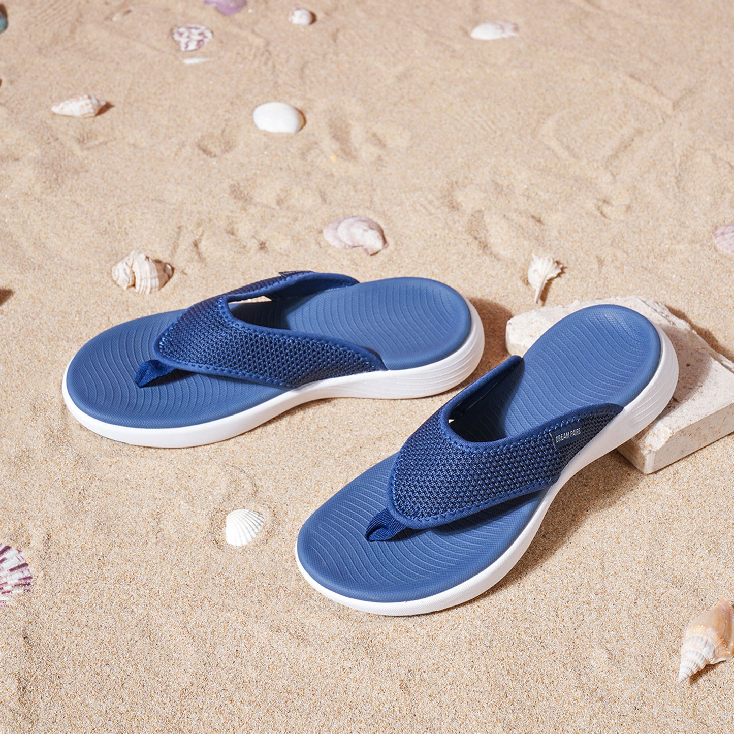 Shoes for Women, Womens Sandals, Women's Support Soft Cushion Flip Flops Thong Sandals, Comfortable, Simple, Suitable for Summer Vacation, Walking, Shopping
