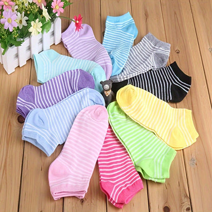 20 Pairs Random Candy Colored Socks Casual Breathable Low Cut Socks Soft And - product view 16