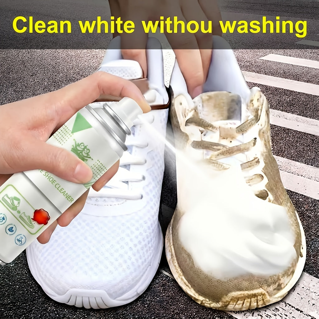 Multi Functional Shoe Cleaning Spray Brush Set - Powerful Foam Formula, Fast Stain Removal, Whitening And Polishing Sneakers, Suitable for All Kinds Of Shoes, Cleaning And Deodorization, Special Cleaner for White Shoes, Clean Shoes