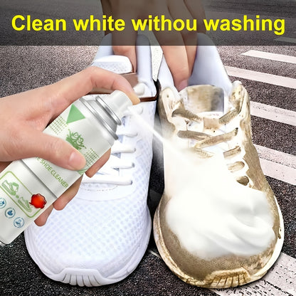 Multi Functional Shoe Cleaning Spray Brush Set - Powerful Foam Formula, Fast Stain Removal, Whitening And Polishing Sneakers, Suitable for All Kinds Of Shoes, Cleaning And Deodorization, Special Cleaner for White Shoes, Clean Shoes