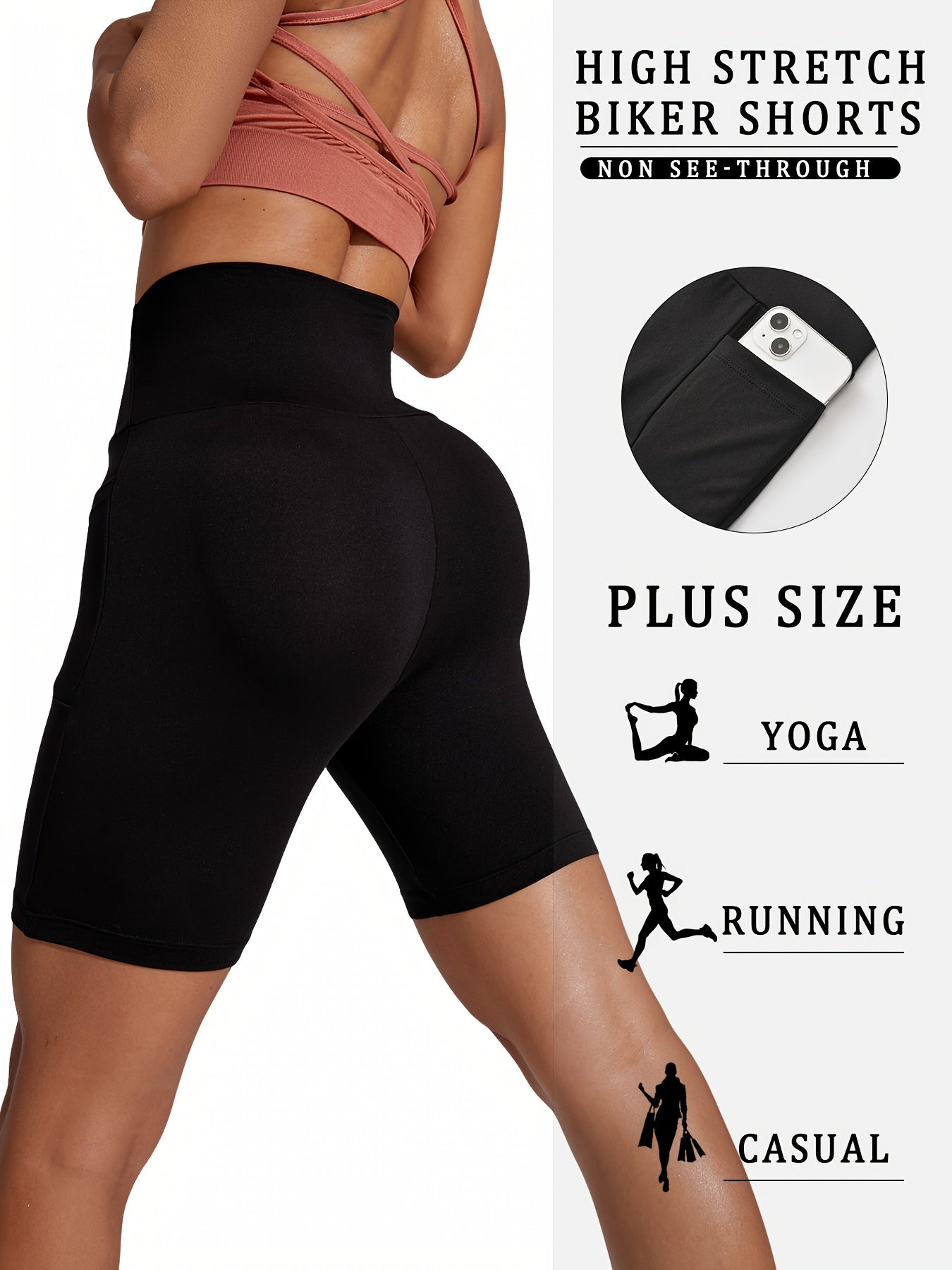 Women's Black High-Waist Pants - product view 4