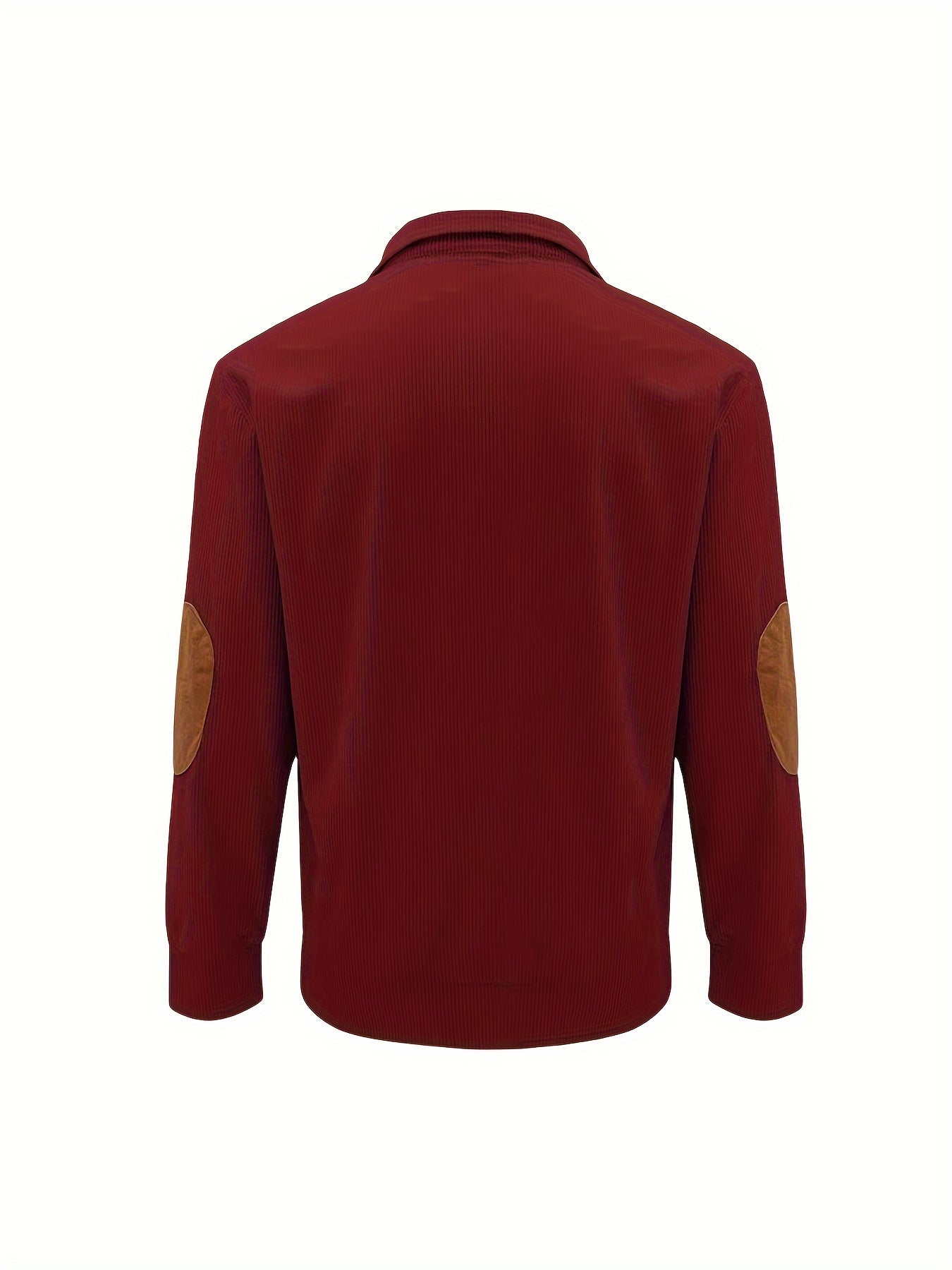 Men'S Autumn And Winter Outdoor Loose Jacket, Corduroy Casual Stand Up Collar, Long Sleeved Button Hoodie, Men'S
