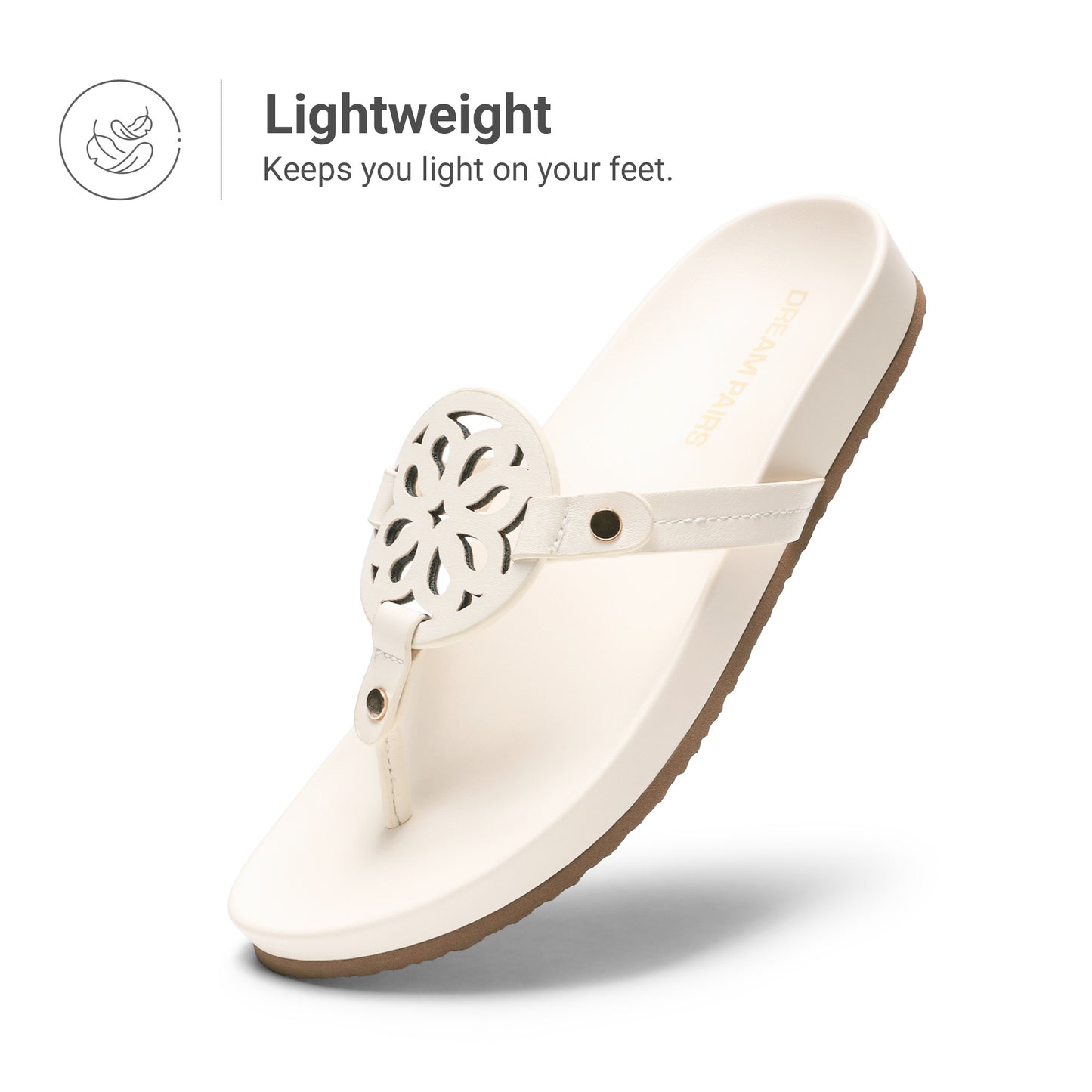 Platform Flip Flops for Women Support Soft Cushion Comfortable Dressy Thong Sandals Slippers for Summer Vacation Walking