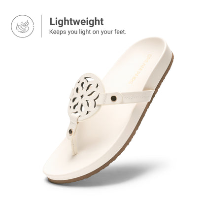 Platform Flip Flops for Women Support Soft Cushion Comfortable Dressy Thong Sandals Slippers for Summer Vacation Walking