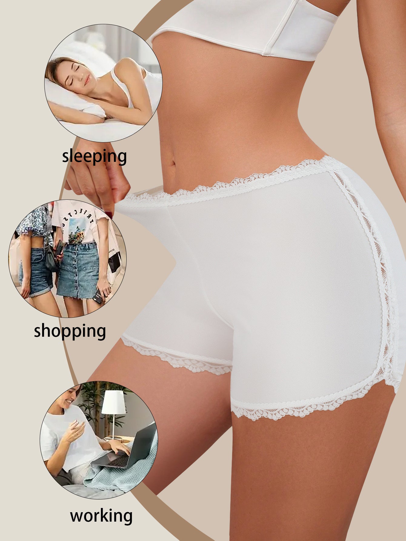 6-Pack Women' High-Waisted Panties - Seamless Full Coverage Underwear with Body Contouring Fit, Smooth Invisible Full Briefs, High- Elegant Daily Wear, Multi-Color Options (6 Pack Value) - for -Day & Lines