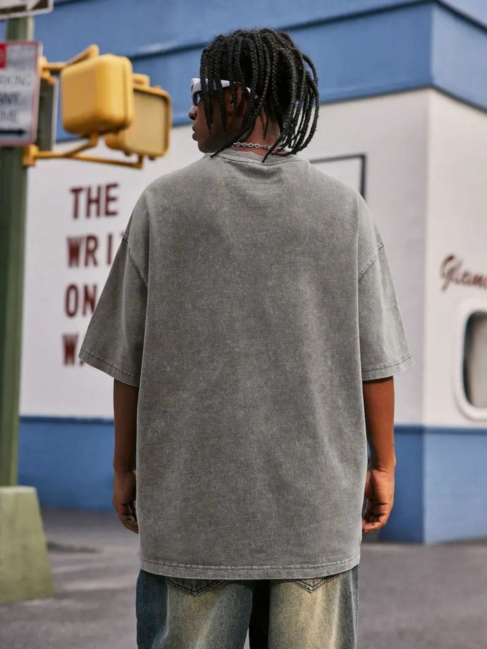 Men's Vintage T-Shirt - Round Neck Short Sleeve Travel Style