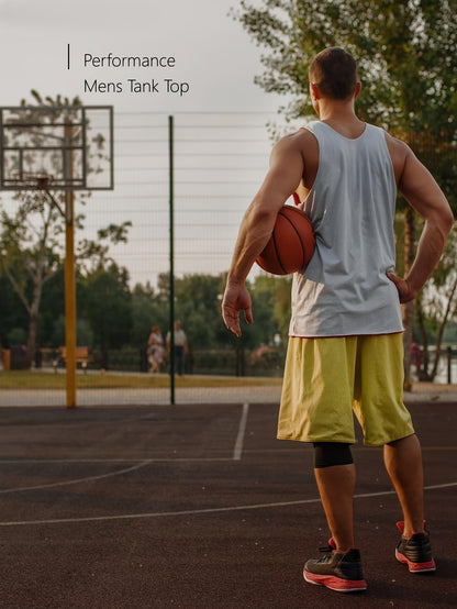 Kinglaman 6-pc Men'S Tank Tops Sleeveless Quick-Dry T-Shirt for Running Gym Sports Breathable Vest Tops