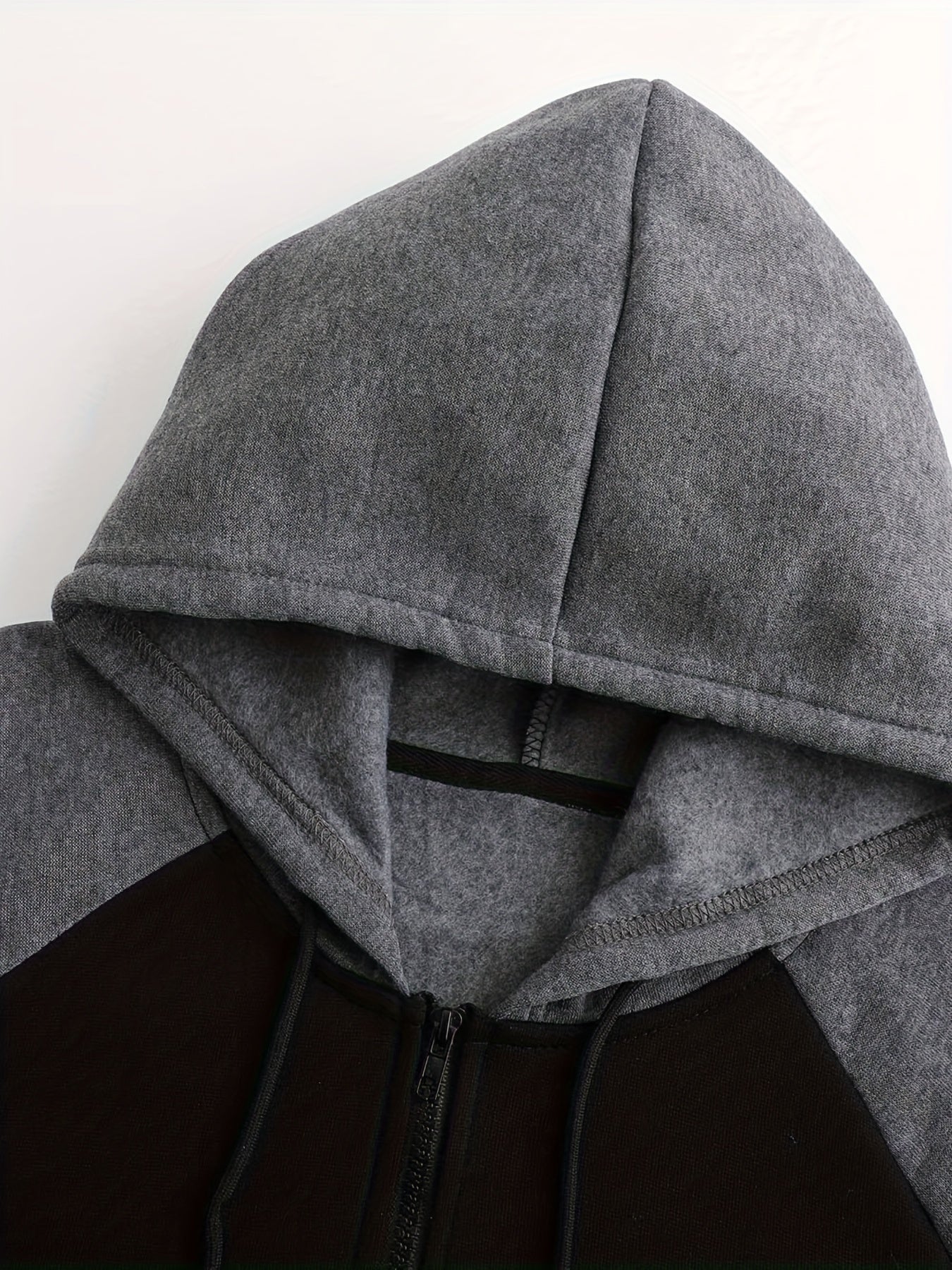 Men's Dark Gray Polyester Jacket - product view 12
