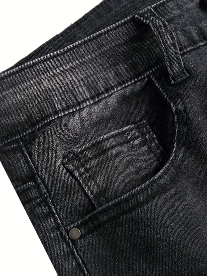 Ripped Stretchy Jeans That Are Stylish And Modern, Perfect for Casual Outings And Versatile Enough for Various Occasions