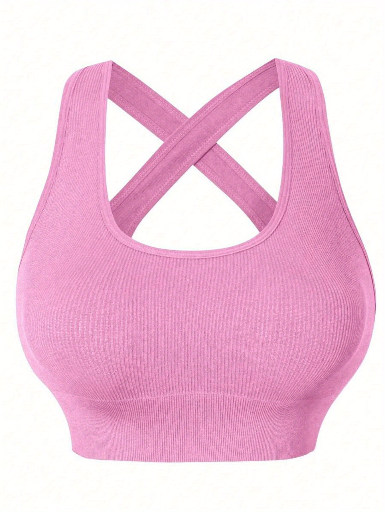 Three Sets of Seamless Women'S Sportswear Suits, Featuring High Elasticity, See-Through Back Bras And Tight-Fitting Short Pants for Enhancing Buttocks