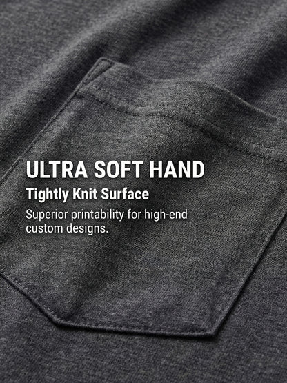 5pcs Men Unisex 100 Cotton Pocket T Shirts Short Sleeve Crew Neck Loose Fit Solid - product view 9