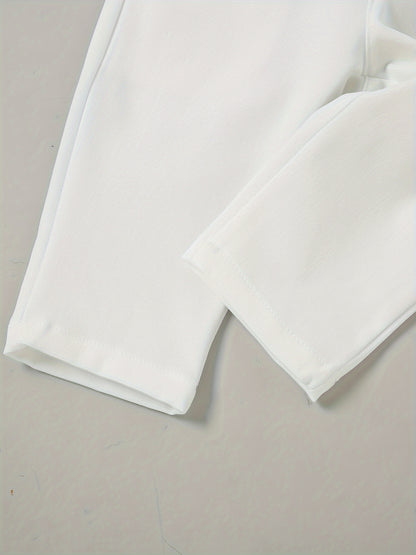 5pcs Newborn Long Sleeve Gentleman Suit Baby Boy Holiday Party Wedding Dress Suit One-Piece Shirt, Vest, Pants, Bow Tie, Corsage 0.0-78.74ft Soft And Comfortable Toddler Clothing
