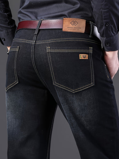 Men'S Straight Leg Jeans with a Classic Design, Perfect for Everyday Use in Any Season