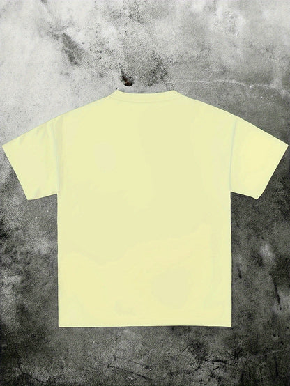 Men's Outdoor Style Casual I'm Retired, Five O'Clock Pattern Letter Print T-Shirt Everywhere, PLUS SIZE