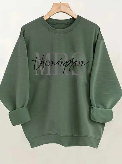 Customized Ladies' And Ladies' Pattern Hoodie - Round Neck Pullover, Casual Long Sleeved Round Neck Hoodie, Machine Washable Daily Comfortable Style, Soft Clothing, Autumn And Winter Sportswear, Seasonal Clothing