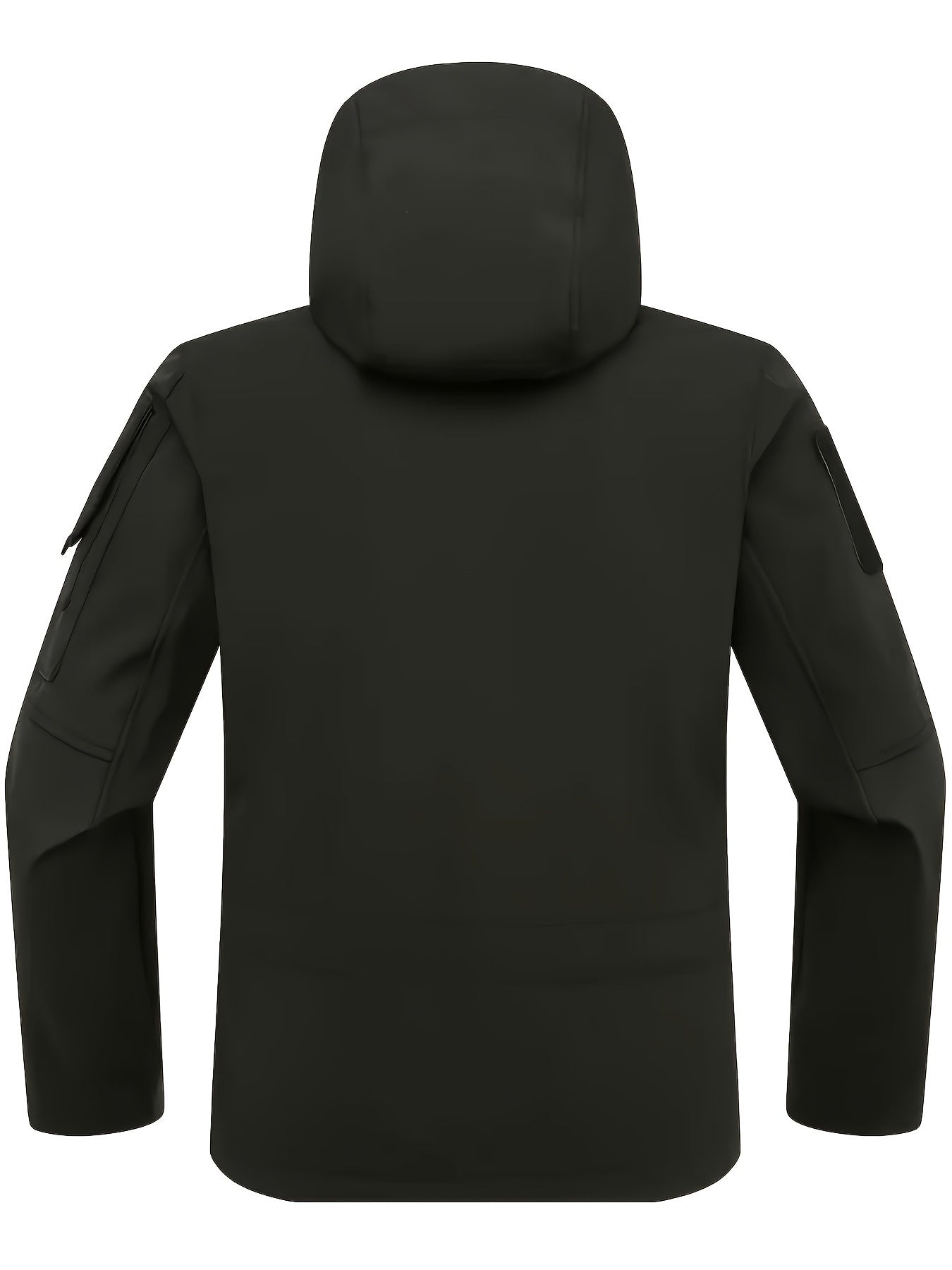 Men's Tactical Jacket Outdoor Zippered Shell Jacket, Windproof, Scratch Resistant, Warm Hooded Jacket, Suitable for Outdoor Activities, Ripstop Technology, Multiple Utility Pockets - Non-Stretch Outdoor Gear for Camping, Survival, Tactical Training.