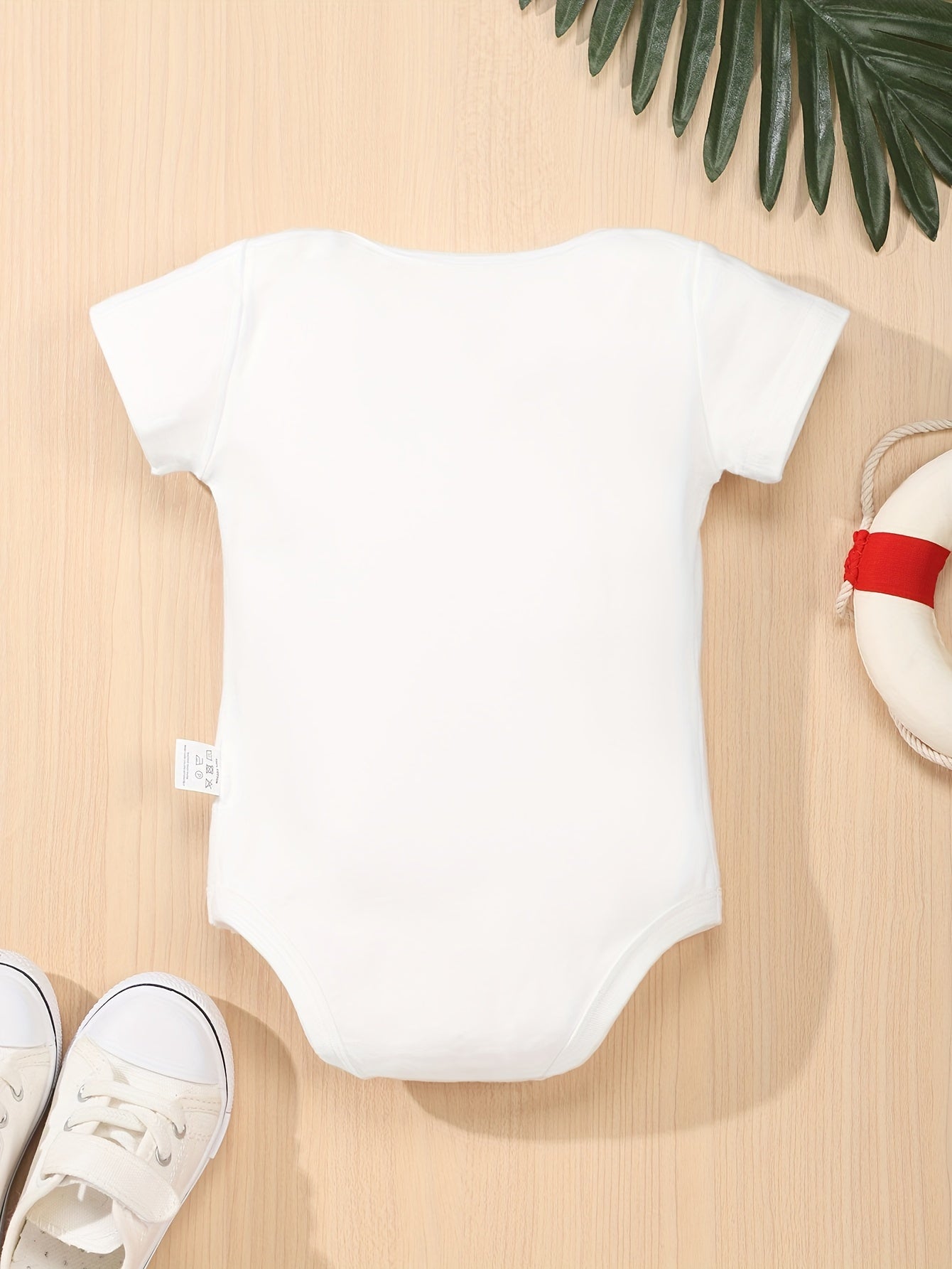 100% Pure Cotton Baby Jumpsuit with Simple And Cute Letter Printing, Soft And Casual Round Neck Baby Jumpsuit, Perfect for Outdoor