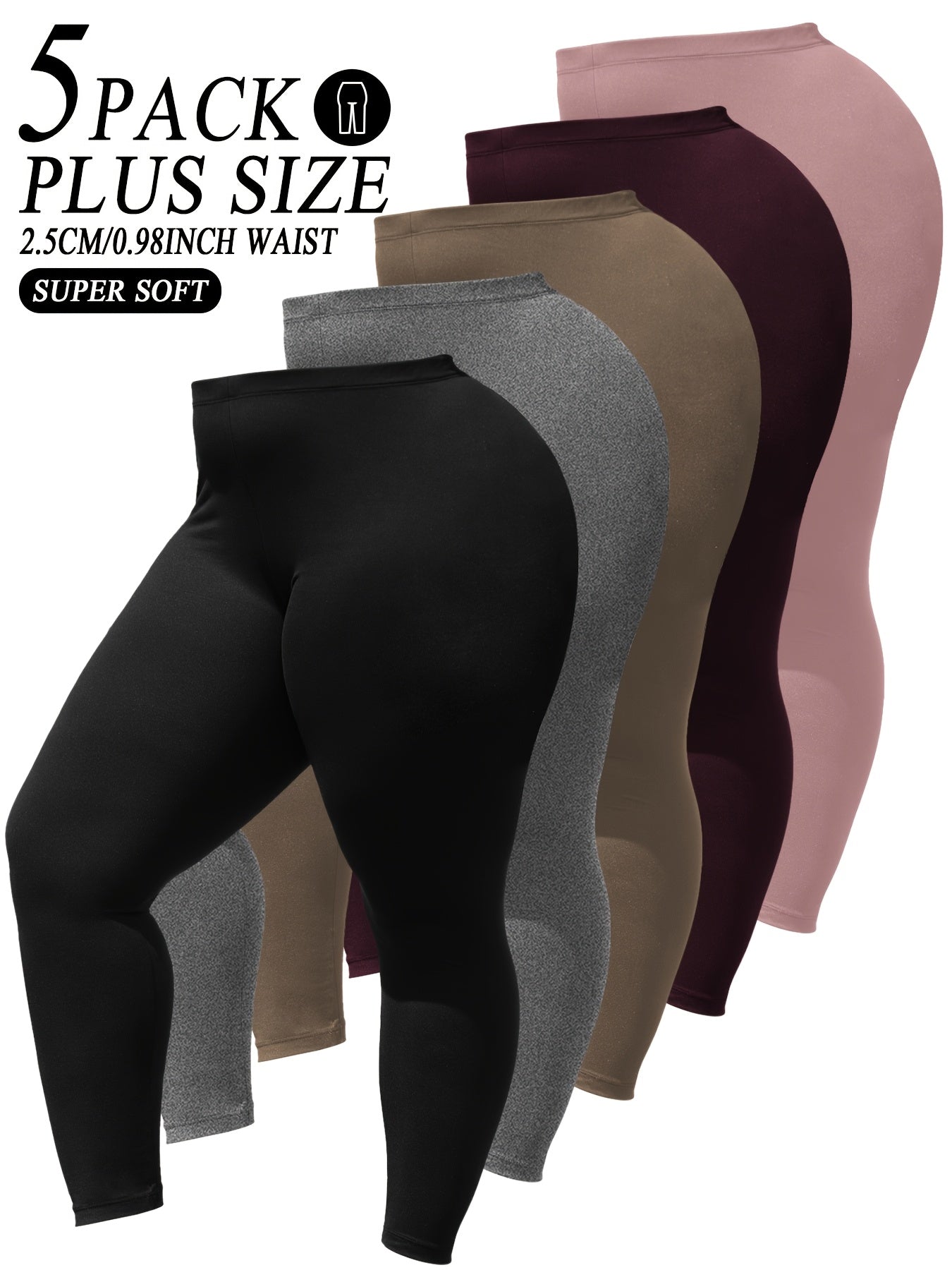 Women's Mixed Color-1 Polyester Leggings - product view 4