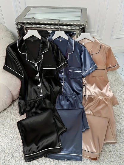 Unisex Pajama Set - Satin Style 61189