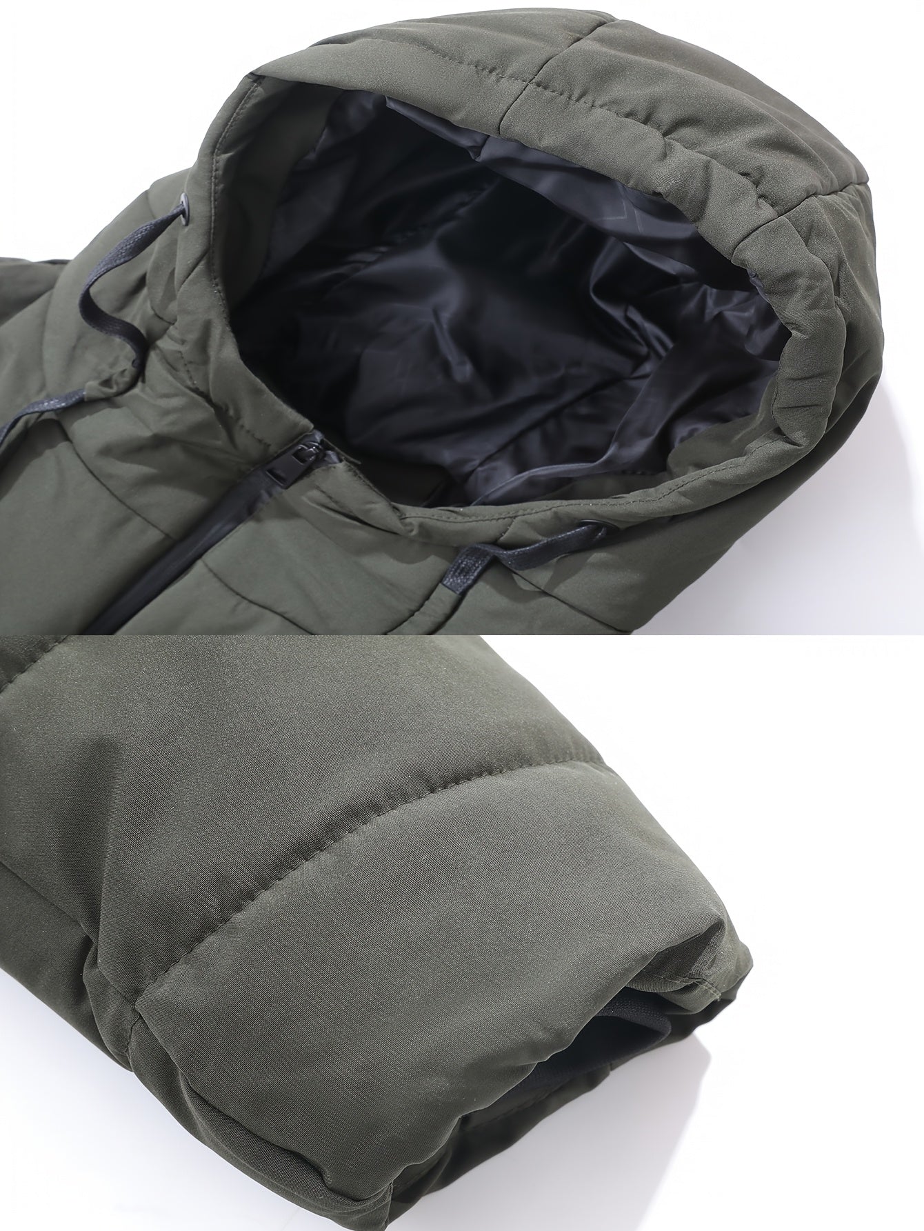 A Smart Heated Jacket Designed for Casual Warmth, Featuring 11 Heating Zones, Dual Controls, Three Heat Settings, a Hood with Drawstrings, Suitable for Autumn And Winter, Thickened for Business Wear, Perfect for Outings Or Home Use for Men.