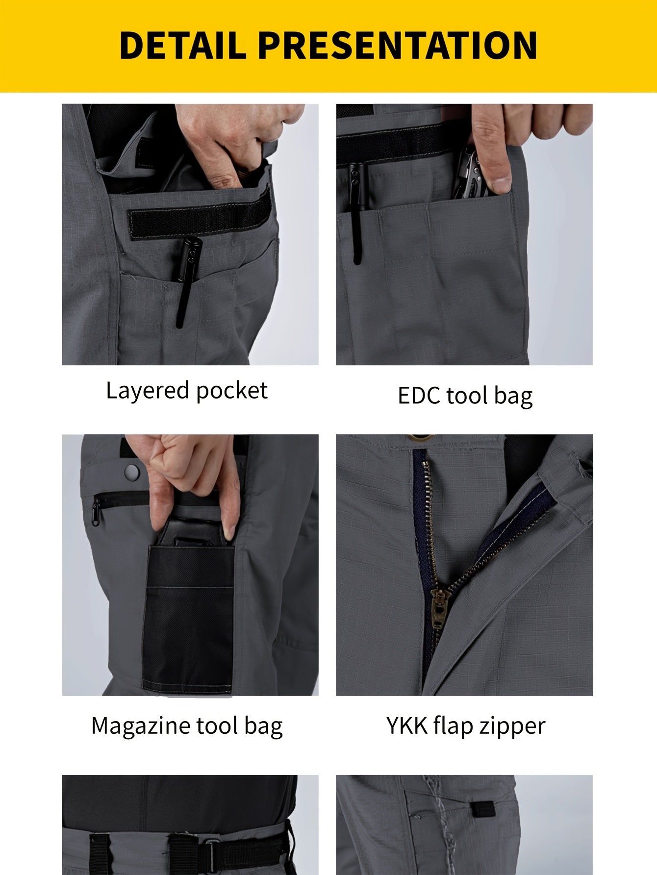 Men'S Tactical Cargo Pants - Quick-Dry Lightweight, Multi-Pocket Design, Regular Fit for Hiking, Camping, Outdoor Adventures (Belt Not Included), Hiking Pants, Adventure Clothing, Rugged Style, Scratch resistant Material, Utility Trousers