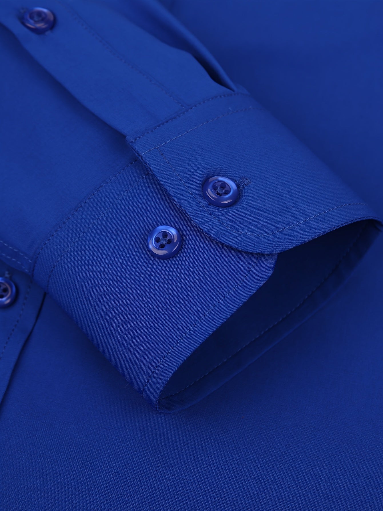 Men's Regular Fit Casual Button Shirts Long Sleeve Stretch Breathable Wrinkle Resistant Solid Work Weekend Wear