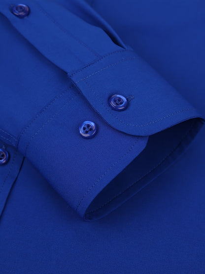 Men's Regular Fit Casual Button Shirts Long Sleeve Stretch Breathable Wrinkle Resistant Solid Work Weekend Wear