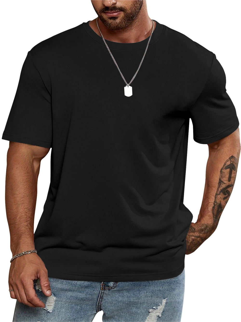 Plus-Size Casual Fashion Printed T-Shirt, Trendy Women'S Base Shirt, Suitable for Daily Outings, Full Of, All-Season Wear, Comfortable Fit. Women'S T-Shirt with Funny Print "Everything Hurts, I'M Hungry", Casual Round-Neck Shirt