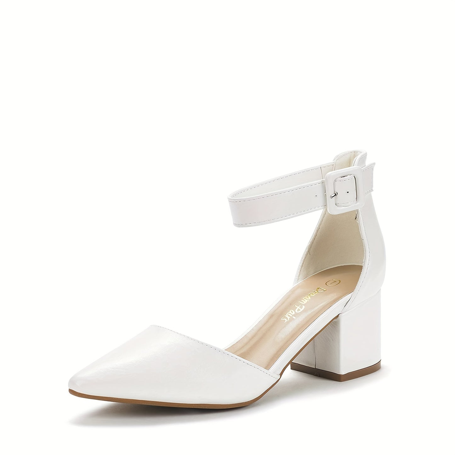 Sandals for Women Summer Women's Pointed Toe Low Chunky Heels Pump Shoes, Women Shoes