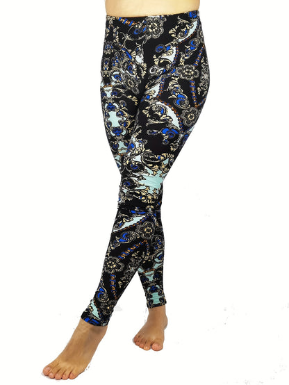 Leggings for Women Tie-Dye & Printed Fashion Leggings Regular/ One Size