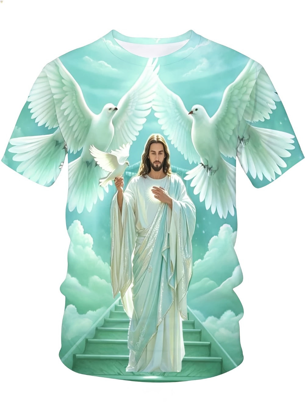 Men's Faith Graphic T-Shirt - Classic Neck Short Sleeve 446309